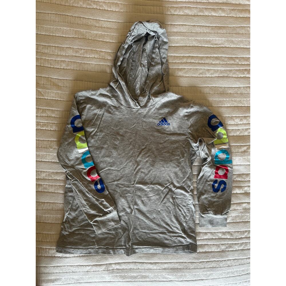 Adidas Boys 10/12 Hooded Long-Sleeve
